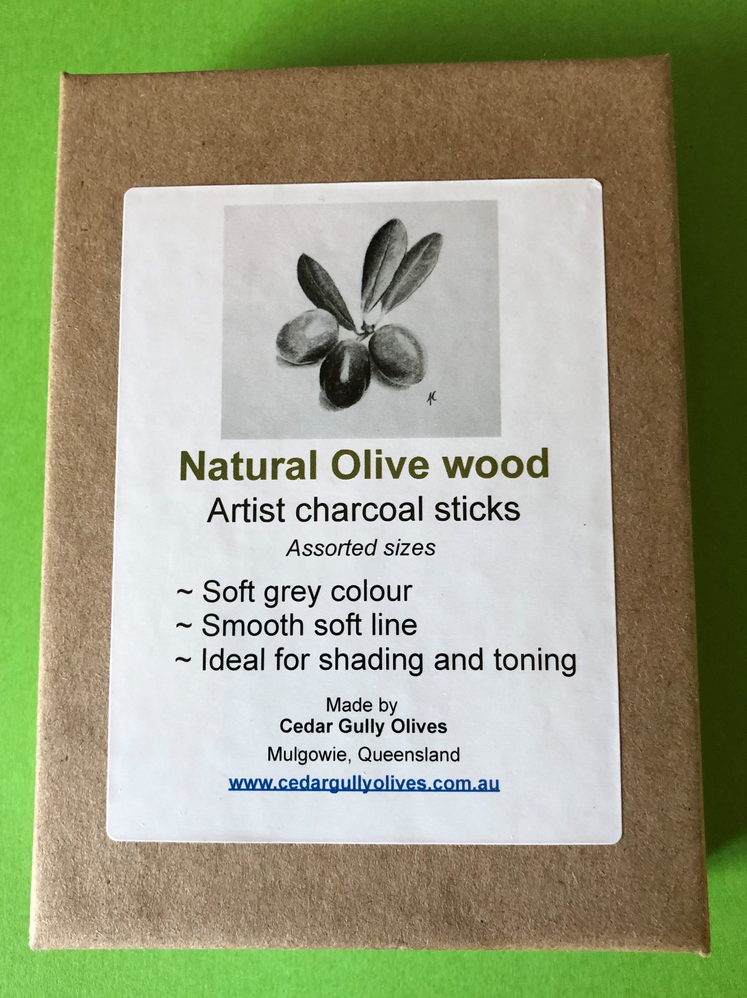 Natural Olive Wood charcoal sticks